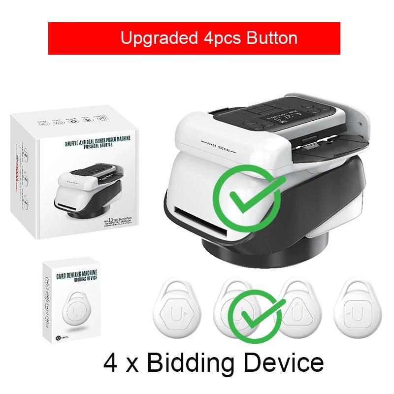 2 Decks Automatic Card Dealer OLED Display