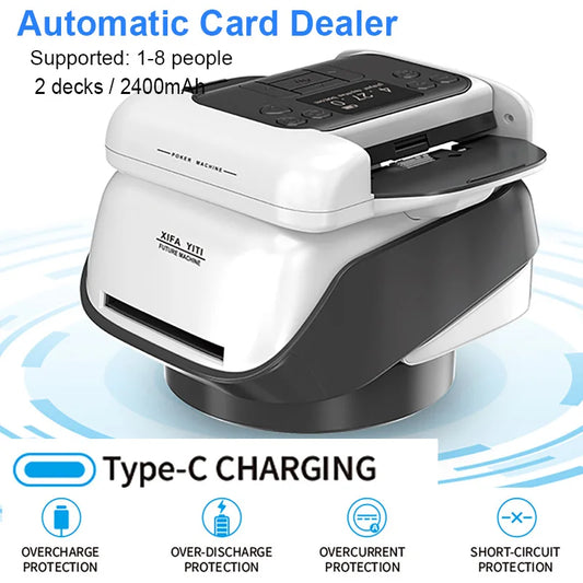 2 Decks Automatic Card Dealer OLED Display