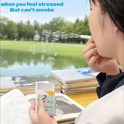 Cigarette Box Bubble Machine