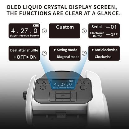 2 Decks Automatic Card Dealer OLED Display